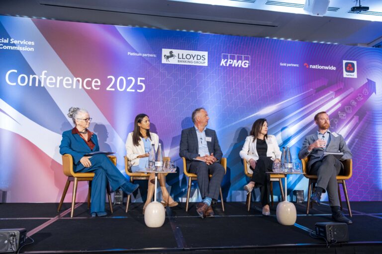 A panel on 'Remaining an international financial centre - How skills based organisations are key to our global prosperity' at the Future Skills Conference 2025